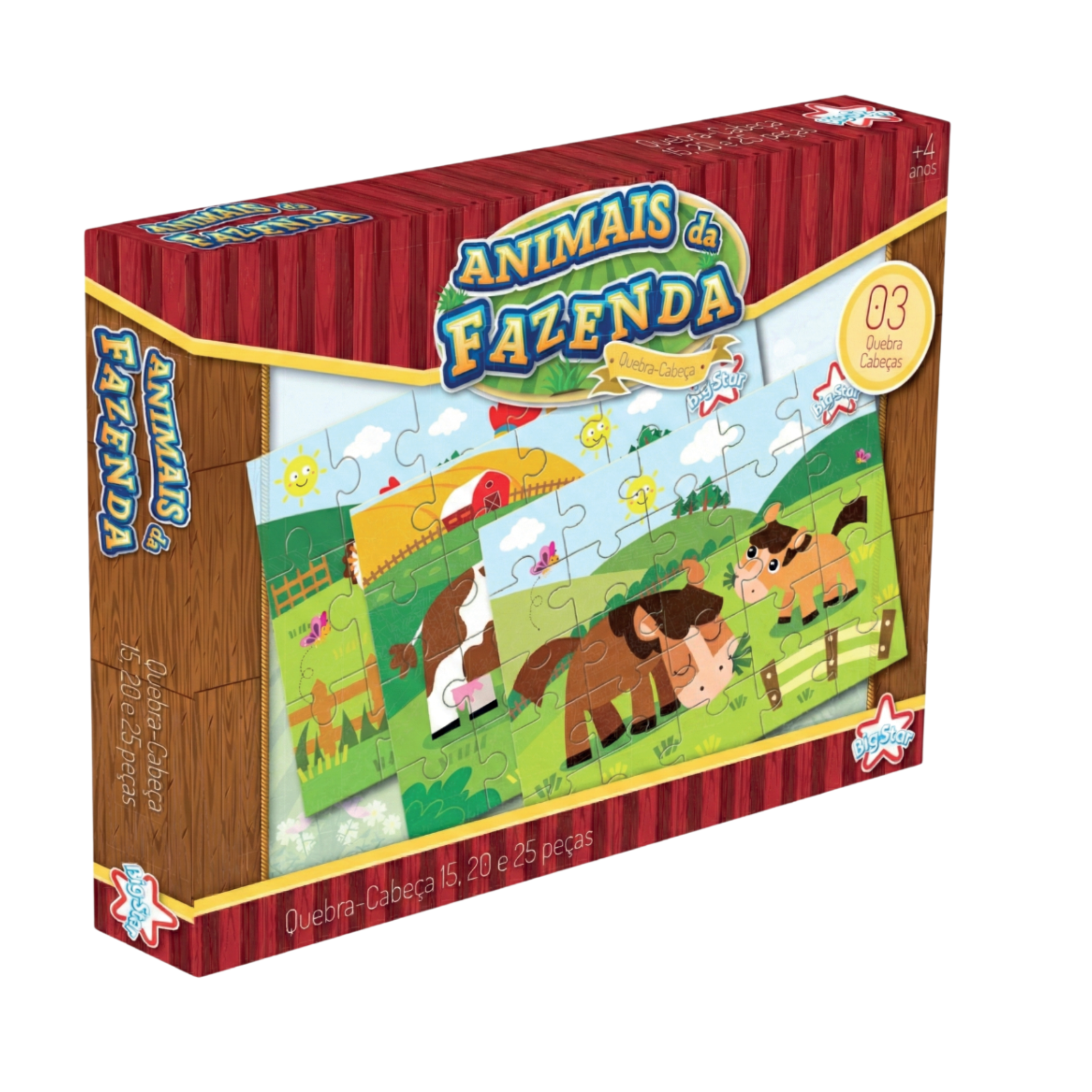 Quebra-Cabeça Animais da Fazenda