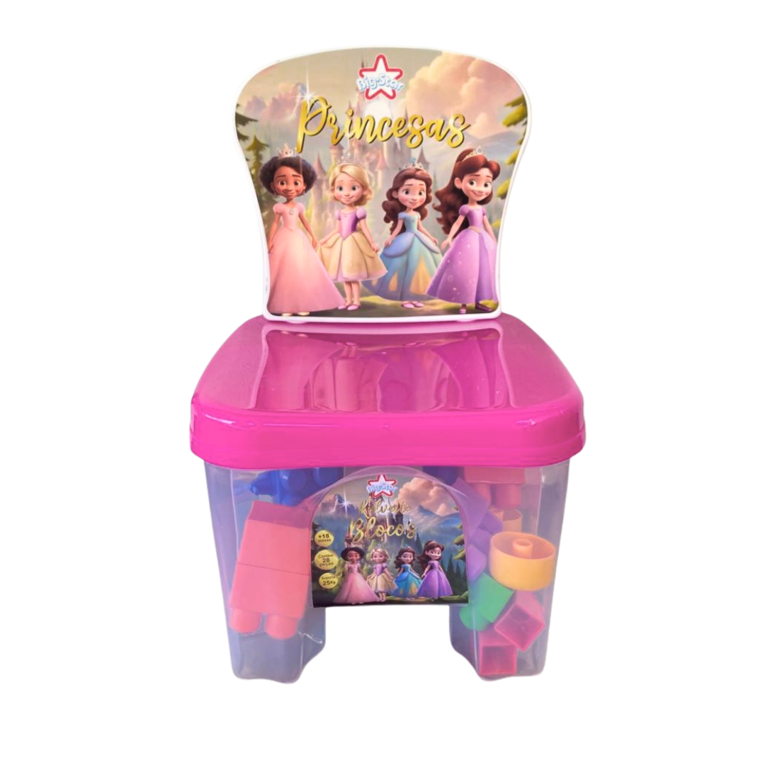 Cadeirinha Kidverte Princesas Blocos